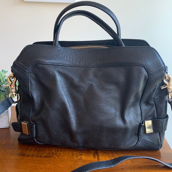 BOTKIER black leather tote bag purse with crossbody strap✨ - Picture 5 of 9